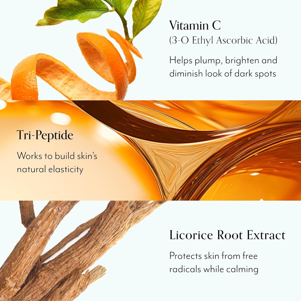 Bliss Bright Idé C-vitamin Serum & Eye Cream Duo - Brightening and Hydrating - Anti- aging Serum, Reducerer fine linjer - Rene, Vegan & Cruelty- Free