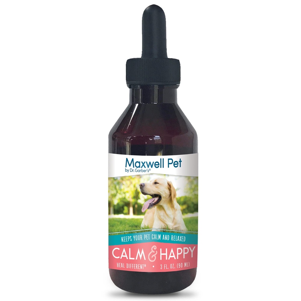 Maxwell Pet af Dr. Garber 's - rolig & Happy; Safe, All Natural, Gemmoreterapi Remedy for Canine Use 124; Stress & Angst Relief for din hund; Giver lindring, Calming Effect