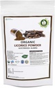 RV Essential Organic Lakrids Powder 100gm / 3.53oz / 0.22lb Glycyrrhiza Glabra Licorice Root Powder Mulethi Powder Yastimadu Powder Lakrids Powder USDA Organic Certified Supplement in Zip Lock Pouch