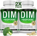 Dim Supplement 910 mg Plus BioPerine Complex - Diindolylmethan til støtte Hormonbalance og østrogen Metabolisme, Hjælper med overgangsalderen Acne PCOS bedre hud Bodybuilding, for mænd kvinder, 60 kapsler