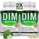 Dim Supplement 910 mg Plus BioPerine Complex - Diindolylmethan til støtte Hormonbalance og østrogen Metabolisme, Hjælper med overgangsalderen Acne PCOS bedre hud Bodybuilding, for mænd kvinder, 60 kapsler