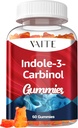 Indol 3 Carbinol 400mg Gummy Supplement - Indole- 3- Carbinol til Hormonal Balance & Antioxidant Support, 60 Veganske tyggebånd til mænd og kvinder, Non- GMO, Gluten- fri, Wellness produkter