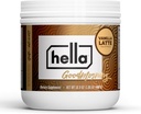 Hella Nutrition Goodmorning Coffee Alternative Natural Coffein with Mushroom Coffee Substitute 124; Protein, Collagen, Vitaminer B-12 & D, Elektrolyter, & Minerals; 124; Ikke GMO (20 Servere, Vanilla Latte)