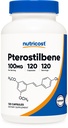 Nutricost Pterostilben 100 mg, 120 kapsler - Non- GMO, Gluten Free