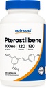 Nutricost Pterostilben 100 mg, 120 kapsler - Non- GMO, Gluten Free