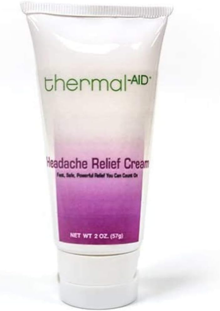 Thermal-Aid — Headache Relief Cream — Relief of Migraine Headaches Headache System — Pain Relief Analgesic — Stress Relief and Anxiety Relief