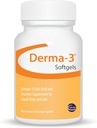 Ceva Derma-3 Softgel, Omega-3 Fedtsyre- og vitamintilskud til små hunde + katte (60 greve)