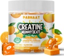 Creatin monohydrat tyggegummi Complex 6400mg for mænd og kvinder -Advanced Formel W / L- Taurine + vitamin B12, Sukker Free Chewable Supplement, 60 Orange Softchews
