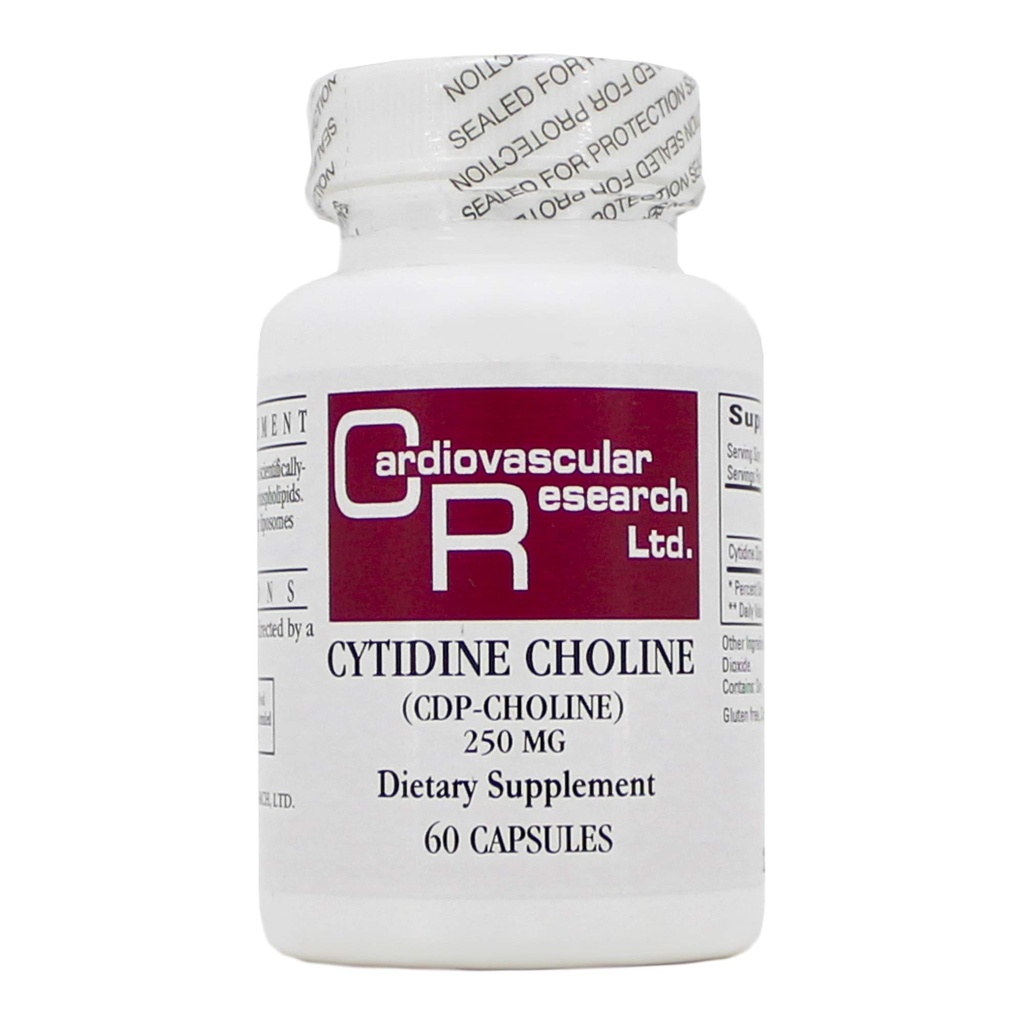 Cytidin cholin / CDP 250 mg 60 Caps - Økologiske formler / cardiovaskulær forskning