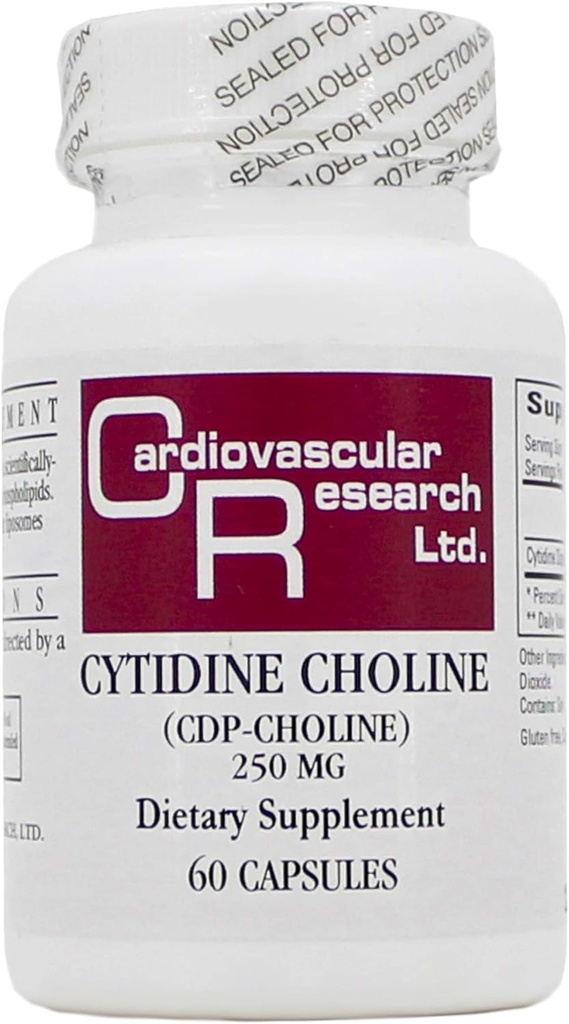 Cytidin cholin / CDP 250 mg 60 Caps - Økologiske formler / cardiovaskulær forskning