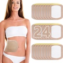 Castor Oil Pack Wrap, Castor Oil Patches Disponible, Organic Cotton Self- Klædningssider, Portable Anti Lækage Ingen vask