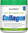 ALLMAX Nutrition Grass Fed & Pasture Raised Collagen med 10. 000 mcg Biotin + 90 mg C-vitamin, uden smag, 15. 5 oz (440 g)