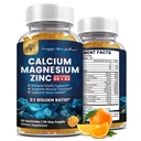 (2 Pack) Calcium Magnesium Zink Gummier med vitamin D3, K2, B12 & B6 til voksne, Sukker fri Magnesium Glycinat med Kalium Sea Moss Supplement, Calcium Citrate for Bone Mood & Sleep Support