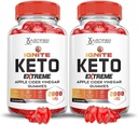 Justified Laboratories (2 Pack Idite Keto ACV Gummies Extreme 2000MG Advanced Idite Keto Gummies Apple Cider Vinciate Formulated with Pomegranate Beet Juice Powder B12 Vegan Non GMO 120 Gummys