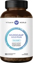 Vitamin World NeuroClear Gold Plus 90 Softgel, Phosphatidylserin, DHA, Ginkgo Biloba, Understøtter Brain og Mental Focus, Rapid- Release, Gluten Free