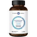 Vitamin World NeuroClear Gold Plus 90 Softgel, Phosphatidylserin, DHA, Ginkgo Biloba, Understøtter Brain og Mental Focus, Rapid- Release, Gluten Free