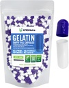 XPRS Nutra Størrelse 2 Tomme kapsler - 500 Tomme Gelatine kapsler - Piller gør det - Pure Bovin Pill Gel Caps til Do- It- Yourself Kosttilskud (lilla / hvid)