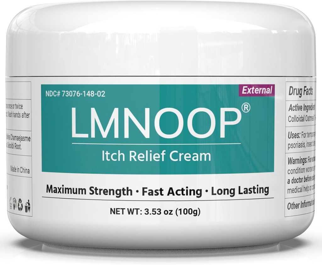 Anti- Itch Cream, Ekstra Styrke Anti- Itch Salve, Relieves Udslæt og klø Årsag af Insect Bites, Sunburns, Pet Hår, Støvkontakt Allergier, og Gift Ivy, Gift Oak, og Gift Sumac 3.53OZ
