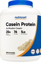 Nutricost Casein Protein Powder 5lb - Micellar Casein, Non- GMO, Gluten Free (Unflavored)