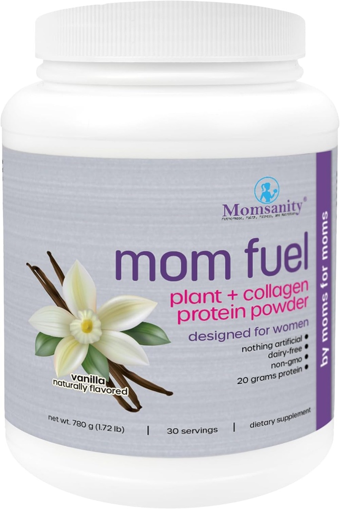 Dairy- Free Meal Erstatning Protein Powder for Women - Plant & Collagen Protein Blend - 124; 20g Protein (Vanilla)