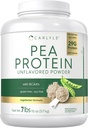 Carlyle Pea Protein Powder 7lb Mex124; Unflavored Mex124; 29G Protein Mex124; for mænd og kvinder Mex124; Vegetar, Non- GMO, Gluten, og Soy- Free