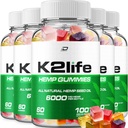 K2Life Hamp Gummies - med Hamp Seed Extract K2 Life Hamp Gummies Tinnitus Herbal Support, Sundhed og Wellness Support, All Natural K2Life Hamp Gummies Advanced Formel (5 Pack - 300 Gummies)