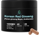Holistisk Bin Koreansk Rød Ginseng Kapsler Pure Panax Ginseng Supplement124; Vegan, Gluten Free, Ikke GMO, Ingen Fillers