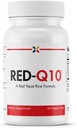Stop Aging Now - RED- Q10 Økologisk Rød Gær Rice med CoQ10 - Rød Gær Rice Formel - 60 Veggie Caps