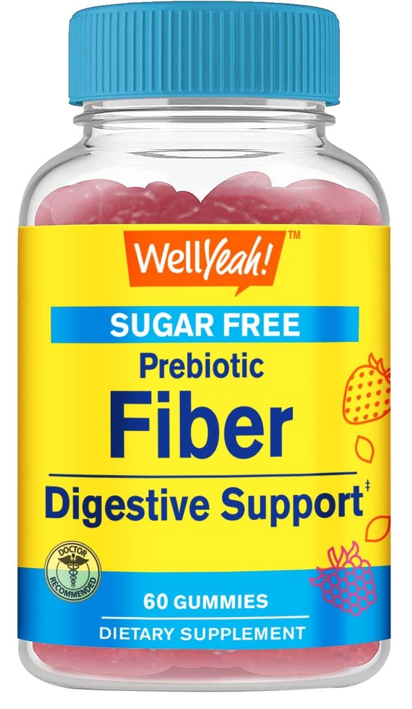 WellYes Sugar Free Fiber Gummy for voksne (4g)