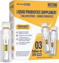 Rektum Soil- Based Probiotic Liquid Support Gut Health *: Mave Relief, Effekt på bloating, immunforsvar & Support Long Long Lasting fordøjelsessundhed, Daglig drink for voksne / børn, 20 hætteglas (3 milliarder CFU 'er / hætteglas)