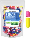 XPRS Nutra størrelse 0 Tomme kapsler - 500 Tomme gelatine kapsler - Tomme piller kapsler - DIY Capsule Fyldning - Pure Bovin piller kapsler Tomme gelatine kapsler (Multi Color)