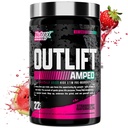 OUTLIFT Amped Max Dosed HØJT STIM Pre Workout Powder 6G Citrullin, 3.2G Beta alanine, Alpha GPC, CognatiQ, Extreme Energy, Massive Pumps, Electrolytes (Strawberry Watermelon, 22 Servere)