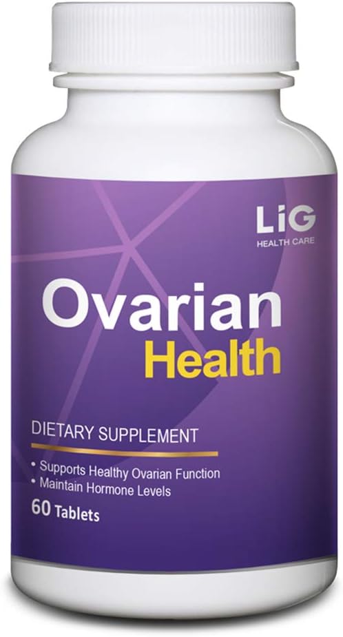 LIG Ovarie Health - Natural Supplement (60 tabletter) - Shrink Ovaria Cysts - Balance Hormone Niveauer - Opretholde Ovaria Health - Honeysuckle Flower