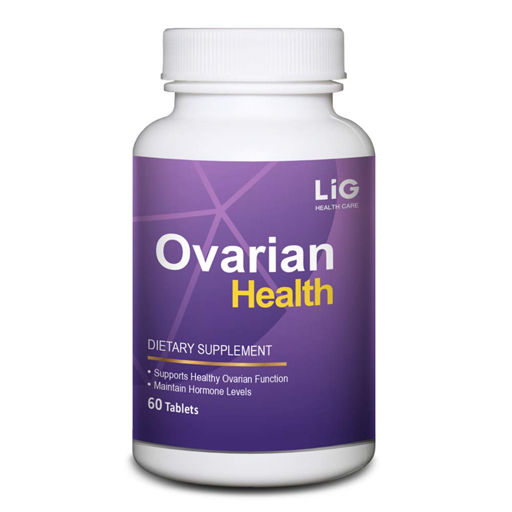 LIG Ovarie Health - Natural Supplement (60 tabletter) - Shrink Ovaria Cysts - Balance Hormone Niveauer - Opretholde Ovaria Health - Honeysuckle Flower