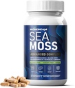 Irish Sea Moss 6000mg - 2000mg Black Seed Oil Ashwagandha Burdock Root Ginger Kapsler - Avanceret Seamoss Vitamin Multi Mineral Complex supplement piller til mænd kvinder