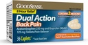 GoodSense Dual Action Acetaminophen og Ibuprofen (NSAID) Tabletter, 250 mg / 125 mg, Rygsmerter, 36 Tælling