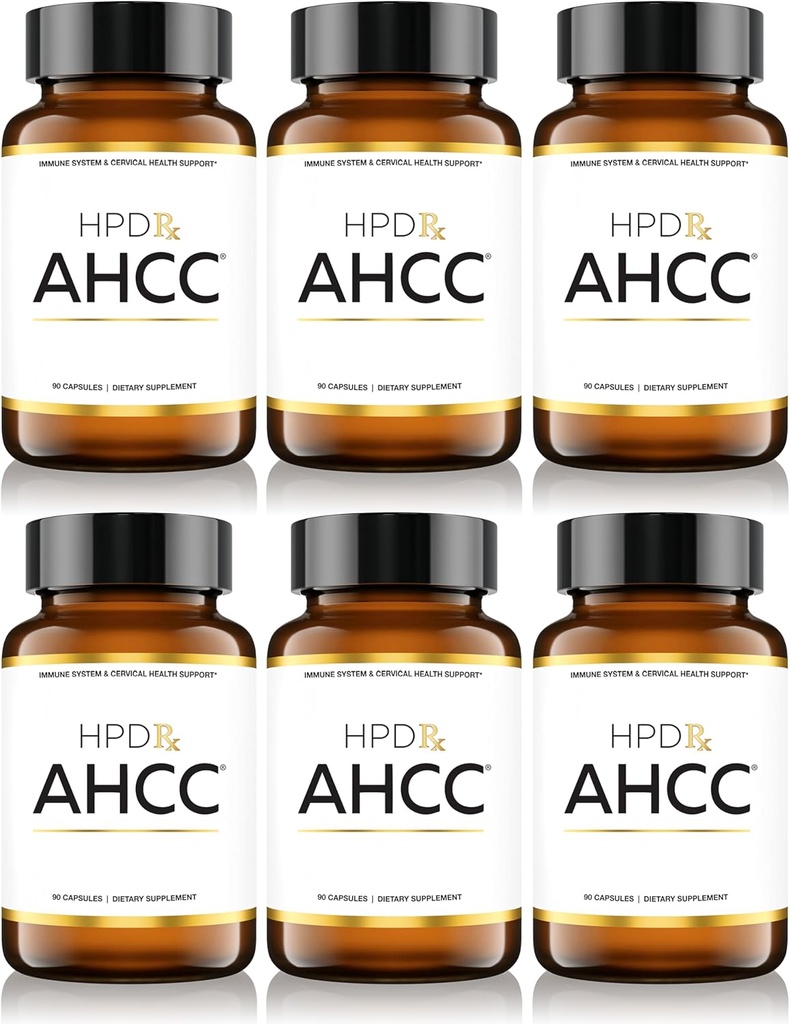 HPD Rx Premium AHCC & Shiitake Mushroom 1100 mg per servering supplement, Natural Immunity Booster, vedligeholder Natural Killer Cell Activity 124; AHCC er proven i 30 + Studier