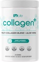 IDLife Collagen + Powder Drink - Multi- Collagen Blend med Fulvic Acid & Aloe Vera - for sundt hår, hud, negle, Joints & Gut - 20 Servere / 200g