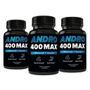 Andro400 Testosteron støtte til mænd og kvinder - Tongkat Ali, L- Arginin & L- Citrullin - Energi, Vitality & Performance - 180 kapsler, 180 - Day Supply