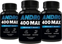Andro400 Testosteron støtte til mænd og kvinder - Tongkat Ali, L- Arginin & L- Citrullin - Energi, Vitality & Performance - 180 kapsler, 180 - Day Supply