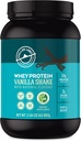 Stellar Labs Whey Protein Powder with BCAA's & Whey Isolate | Certified Low FODMAP, Non GMO, Gluten Free, Soy Free, Low Carb, Keto, with Stevia | All Natural Lean Post Workout Shakes | Vanilla