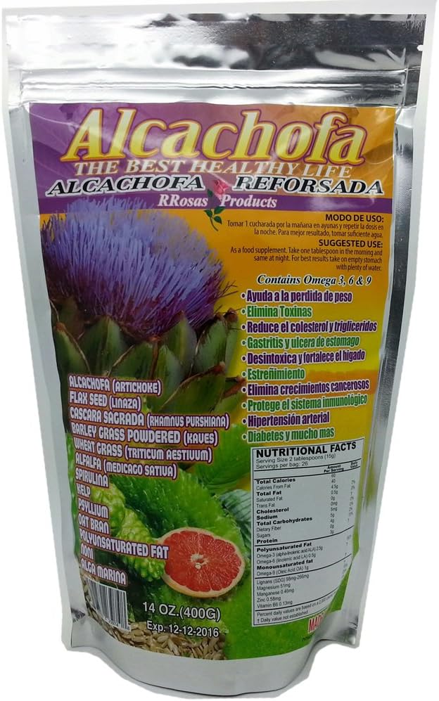 Alcachofa Reforsada pulver det bedste sunde liv 14 Oz Artichoke & meget flere ingredienser