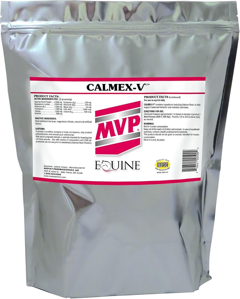 Calmex- V (10lb) Calming Support for Heste.