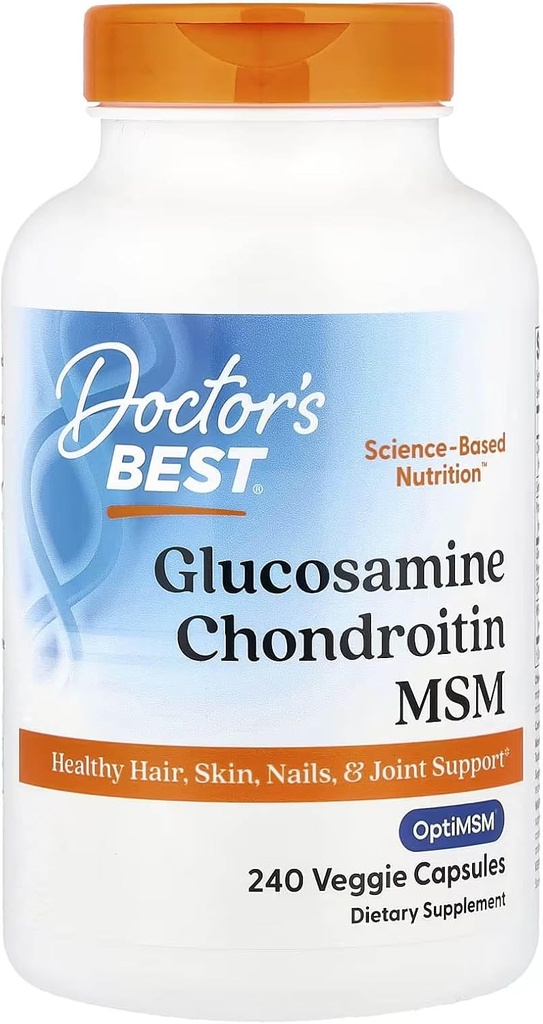 Doctor's BEST Glucosamine Chondroitin MSM - 240 Capsules