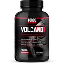 Kraftfaktor Volcano Pre Workout nitrogenoxid booster supplement til mænd med Creatin og L-Citrullin til Boost og energi, Hjælp Build Muscle, bedre pumpe og træning, 120 kapsler