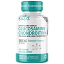 Naturens Fusions Glucosamin Chondroitin MSM Turmerisk Boswellia - Fælles Support - 120 Kapsler - Chondroitin Sulfatkapsler - med Hyaluronsyre - Understøtter sunde knogler