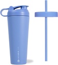 Hydrojog rustfrit stål Shaker Cup 24oz - Perfekt til Protein Shakes, Pre- workout drikkevarer, Iced Coffee - Easy Blending, Vakuum Isoleret, Cup Holder Kompatibel, BPA Free - Holder Temp til timer