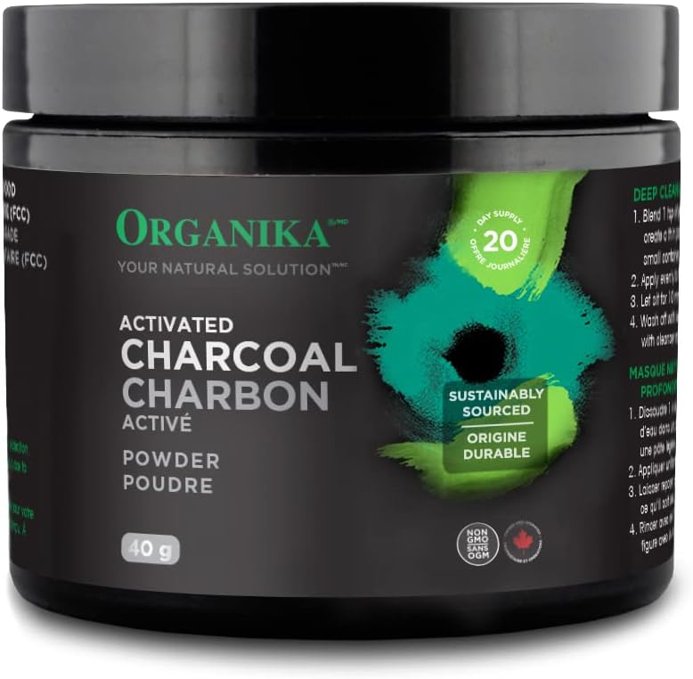 ORGANIKA Aktiveret kul pulver, 40 GR