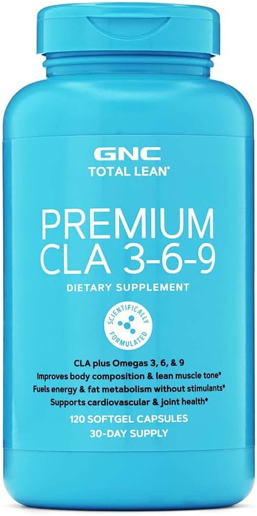 GNC Total Lean Premium CLA 3-6-9, 120 Softgel, Understøtter Motion og Muscle Recovery