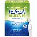 Genopfrisk Relieva PF smøremiddel øjendråber til tørre øjne, Preservative- Free, 0,01 Fl Oz Single- Use Containers, 30 Greve
